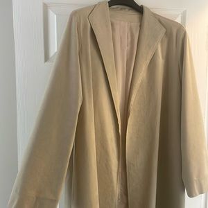Suede wrap jacket